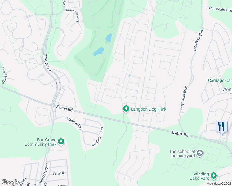map of restaurants, bars, coffee shops, grocery stores, and more near 23201-23299 Cibolo Vista in San Antonio