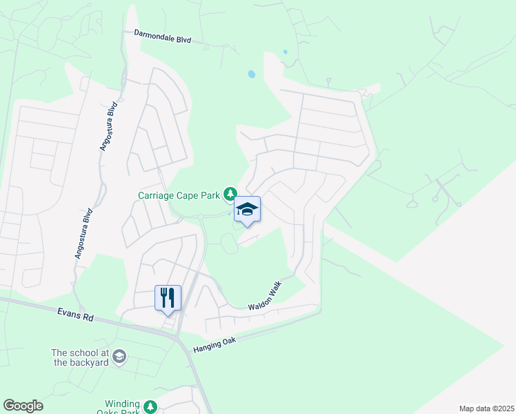 map of restaurants, bars, coffee shops, grocery stores, and more near 22259 Akin Fawn in San Antonio