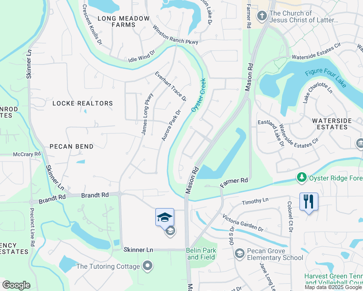 map of restaurants, bars, coffee shops, grocery stores, and more near 8938 Sage Thistle Trail in Richmond