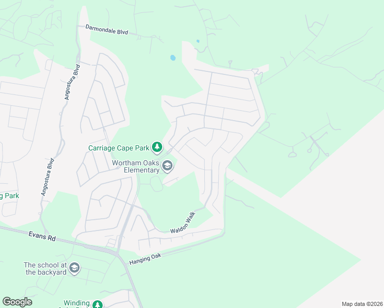 map of restaurants, bars, coffee shops, grocery stores, and more near 5948 Akin Run in San Antonio