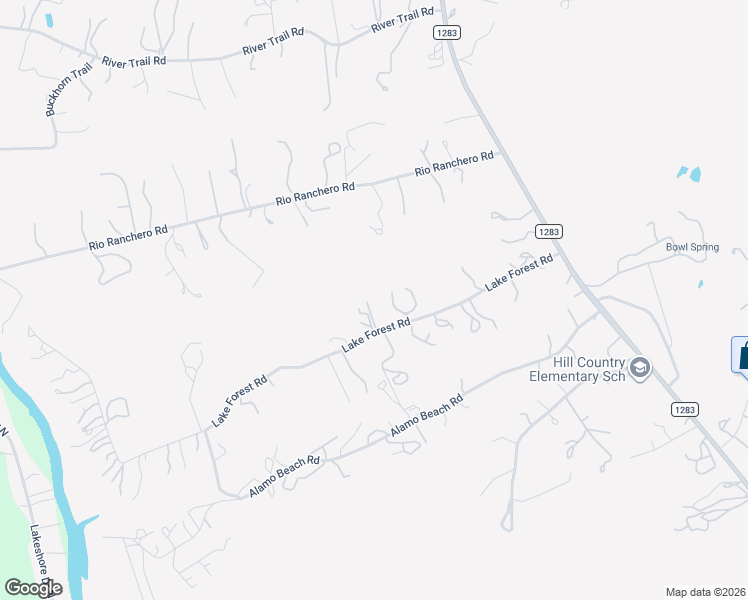 map of restaurants, bars, coffee shops, grocery stores, and more near 632 Lake Forest Road in Pipe Creek