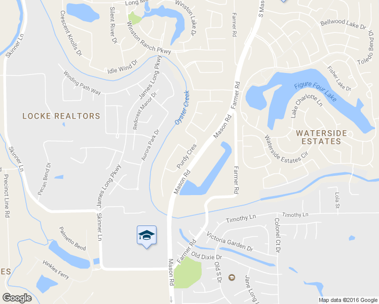 map of restaurants, bars, coffee shops, grocery stores, and more near Long Way Trace in Richmond