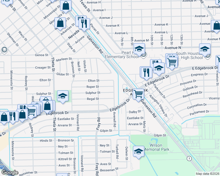 map of restaurants, bars, coffee shops, grocery stores, and more near 506 Elton Street in Houston