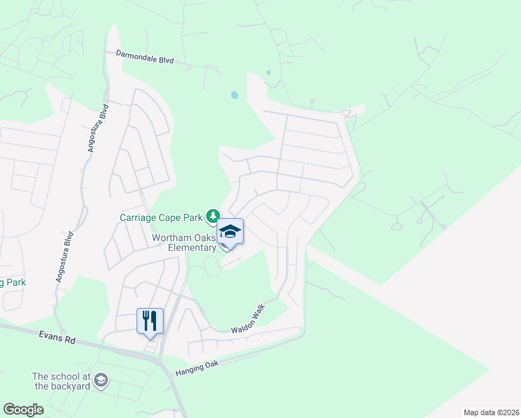 map of restaurants, bars, coffee shops, grocery stores, and more near 5915 Akin Glen in San Antonio