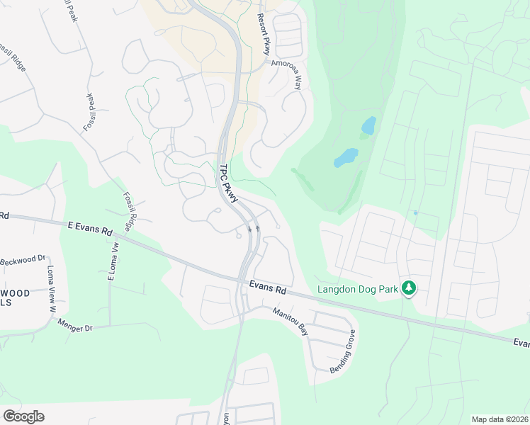 map of restaurants, bars, coffee shops, grocery stores, and more near 5505 TPC Parkway in San Antonio