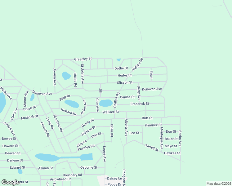 map of restaurants, bars, coffee shops, grocery stores, and more near 401 Phillips Road in Interlachen