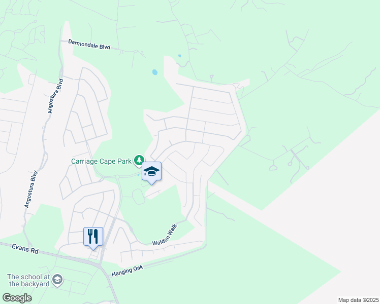 map of restaurants, bars, coffee shops, grocery stores, and more near 22126 Akin Path in San Antonio