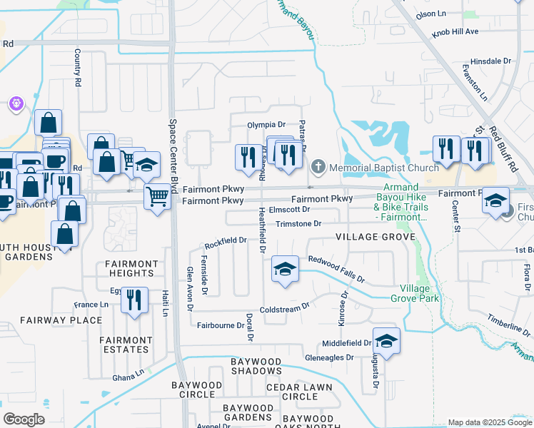 map of restaurants, bars, coffee shops, grocery stores, and more near in Pasadena