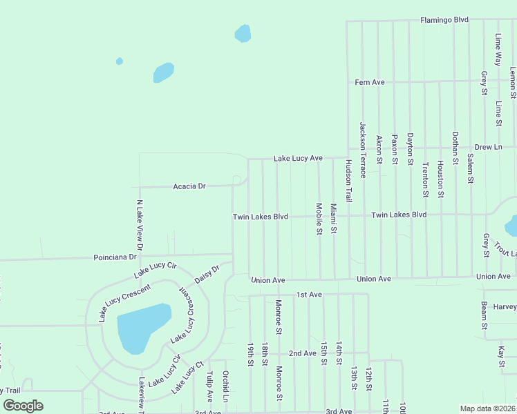 map of restaurants, bars, coffee shops, grocery stores, and more near 205 Manatee Street in Interlachen