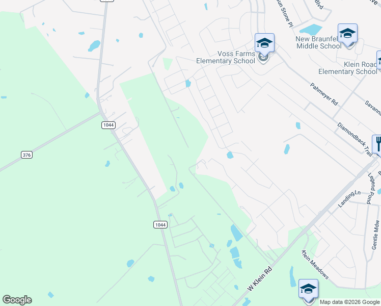 map of restaurants, bars, coffee shops, grocery stores, and more near 690 Michelson Lane in New Braunfels