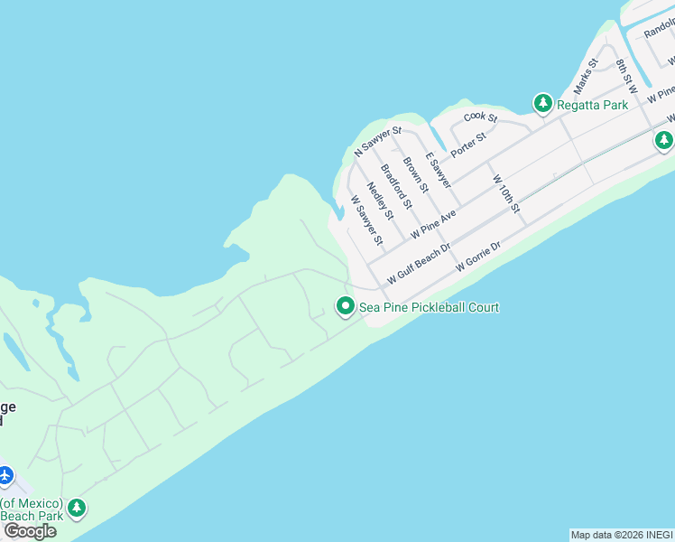 map of restaurants, bars, coffee shops, grocery stores, and more near 1181 West Gulf Beach Drive in St. George Island