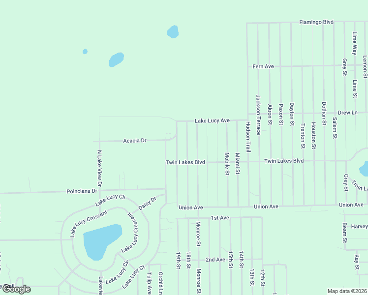 map of restaurants, bars, coffee shops, grocery stores, and more near 227 Manatee Street in Florahome