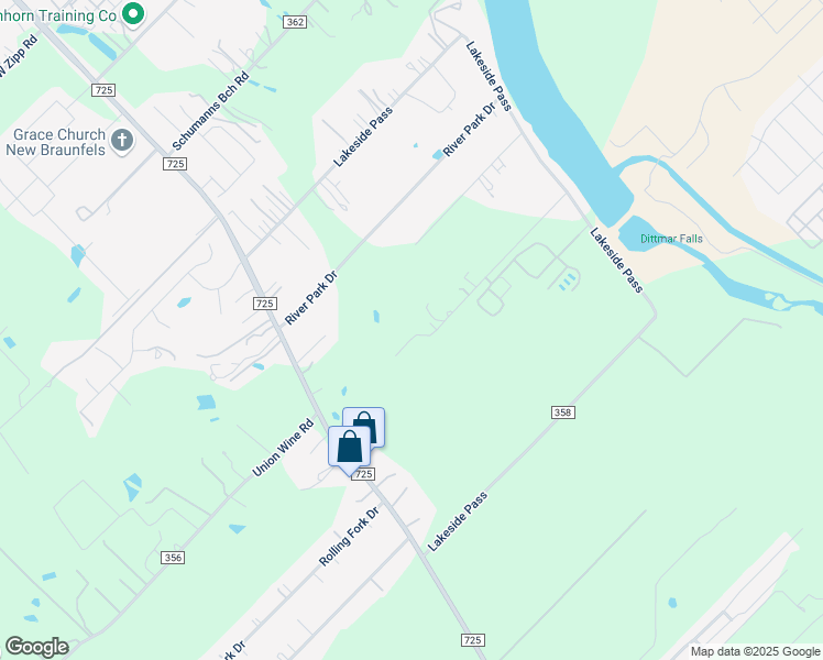 map of restaurants, bars, coffee shops, grocery stores, and more near 236 Fire Field Road in New Braunfels