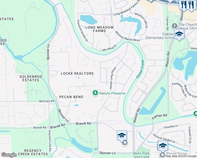 map of restaurants, bars, coffee shops, grocery stores, and more near 8710 Rampart Point Drive in Richmond