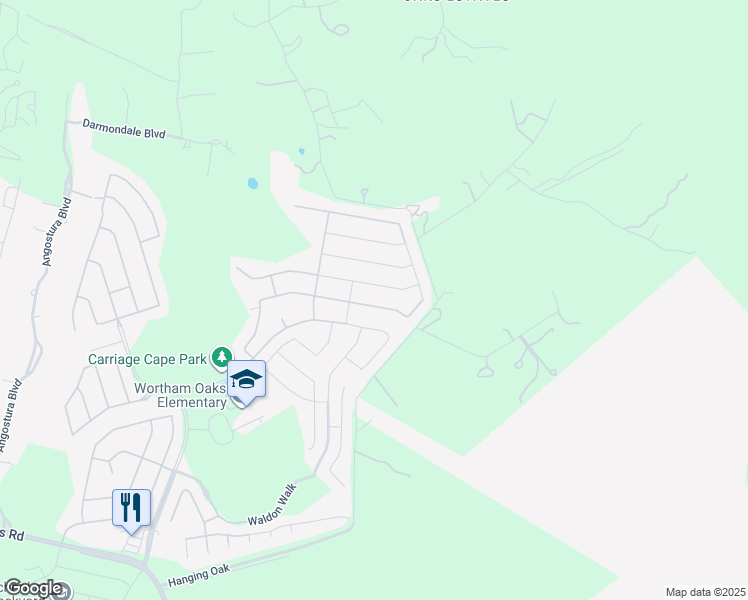 map of restaurants, bars, coffee shops, grocery stores, and more near 6127 Akin Elm in San Antonio