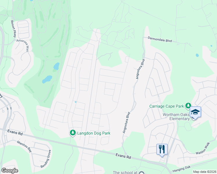 map of restaurants, bars, coffee shops, grocery stores, and more near 22982 Cibolo Vista in San Antonio