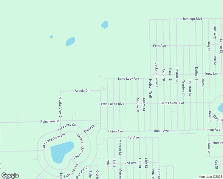 map of restaurants, bars, coffee shops, grocery stores, and more near 227 Manatee Street in Florahome