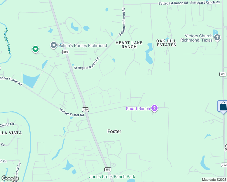 map of restaurants, bars, coffee shops, grocery stores, and more near 19 Cowboy Way in Richmond