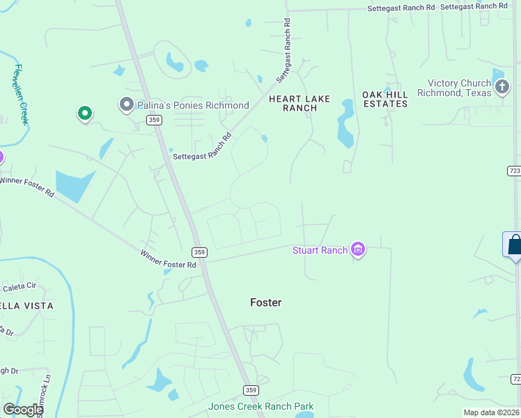 map of restaurants, bars, coffee shops, grocery stores, and more near 19 Cowboy Way in Richmond