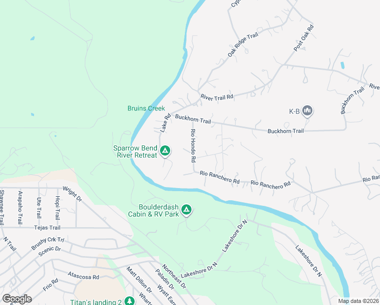 map of restaurants, bars, coffee shops, grocery stores, and more near 201 Rio Hondo Road in Lakehills