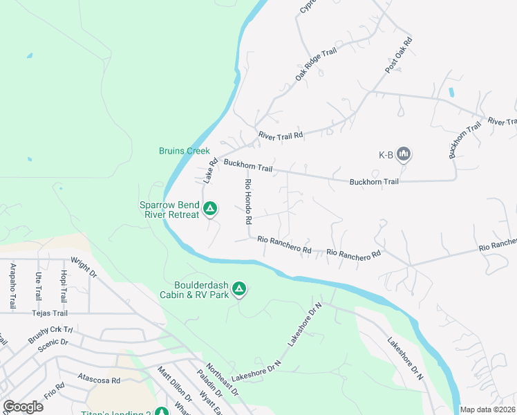 map of restaurants, bars, coffee shops, grocery stores, and more near 201 Rio Hondo Road in Lakehills