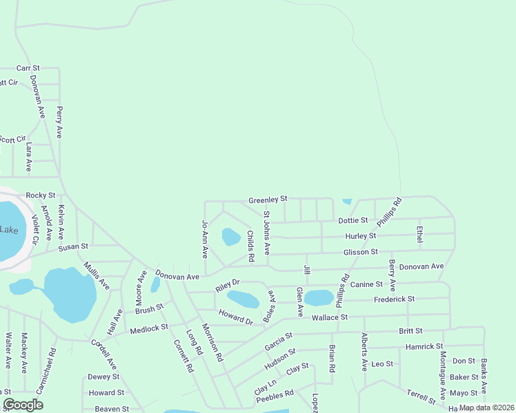 map of restaurants, bars, coffee shops, grocery stores, and more near 127 Saint Johns Avenue in Interlachen