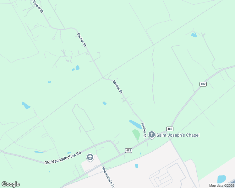 map of restaurants, bars, coffee shops, grocery stores, and more near 1447 Bunker Street in New Braunfels