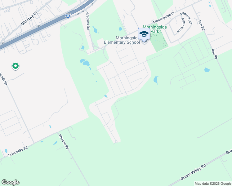 map of restaurants, bars, coffee shops, grocery stores, and more near 752 Greenway Trail in New Braunfels