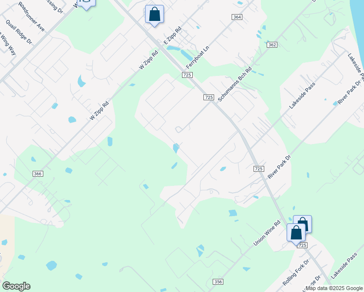 map of restaurants, bars, coffee shops, grocery stores, and more near 3356 Farm to Market Road 725 in New Braunfels