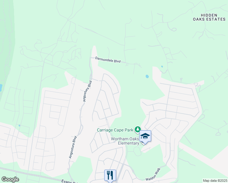 map of restaurants, bars, coffee shops, grocery stores, and more near 22827 Allegro Creek in San Antonio