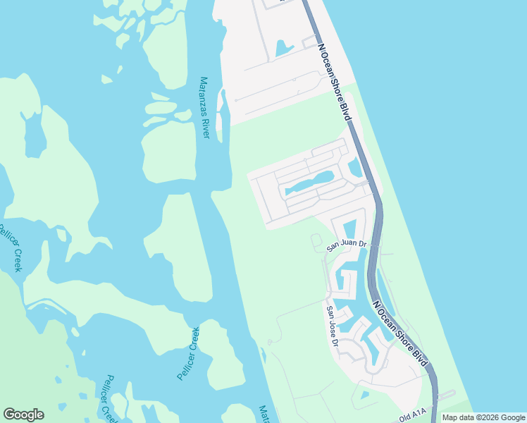 map of restaurants, bars, coffee shops, grocery stores, and more near 11 Shady Oak Lane in Palm Coast