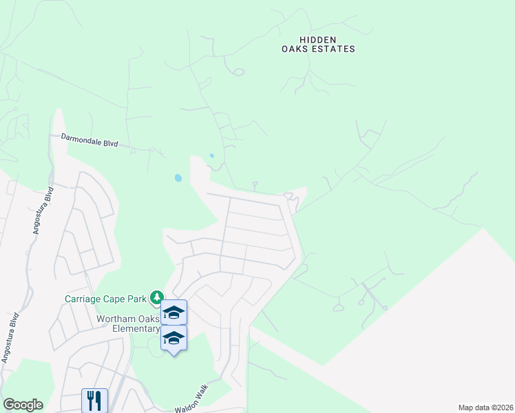 map of restaurants, bars, coffee shops, grocery stores, and more near 6060 Akin Song in San Antonio