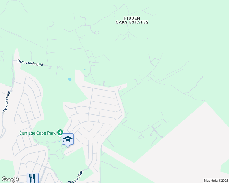 map of restaurants, bars, coffee shops, grocery stores, and more near 22726 Akin Nook in San Antonio
