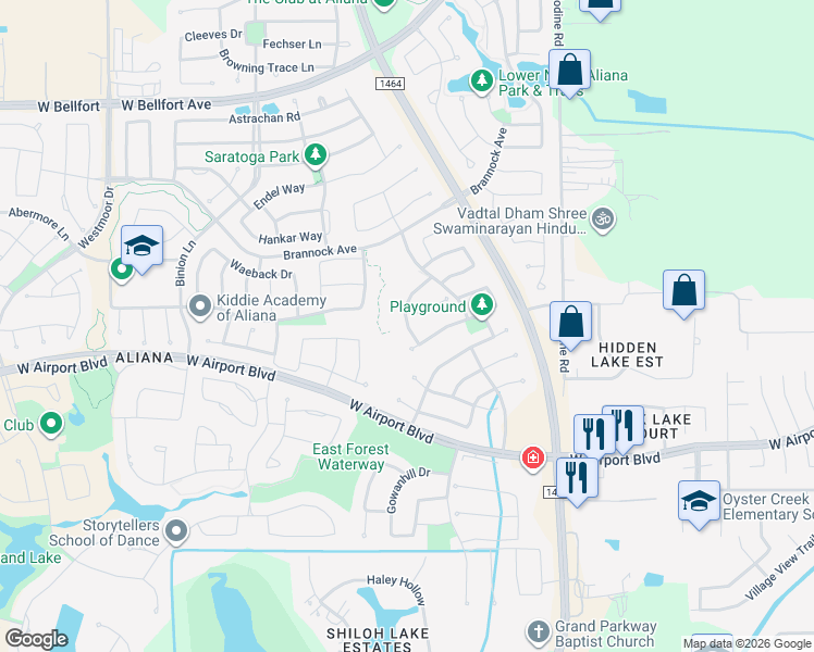 map of restaurants, bars, coffee shops, grocery stores, and more near 11011 Glenrothers Drive in Richmond