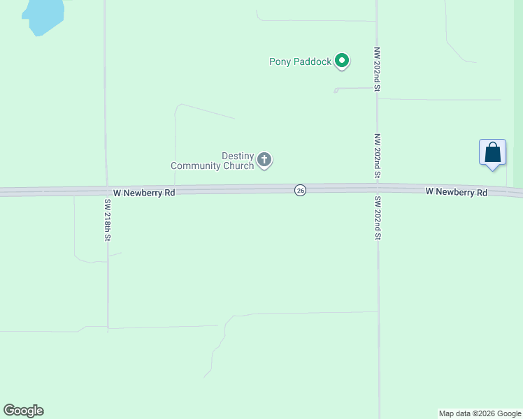 map of restaurants, bars, coffee shops, grocery stores, and more near 20785 West Newberry Road in Newberry