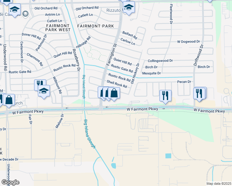 map of restaurants, bars, coffee shops, grocery stores, and more near 10439 Tree Hollow Circle North in La Porte