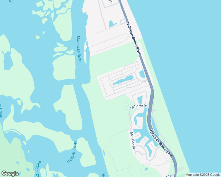 map of restaurants, bars, coffee shops, grocery stores, and more near 9 Turtle Beach Drive in Palm Coast