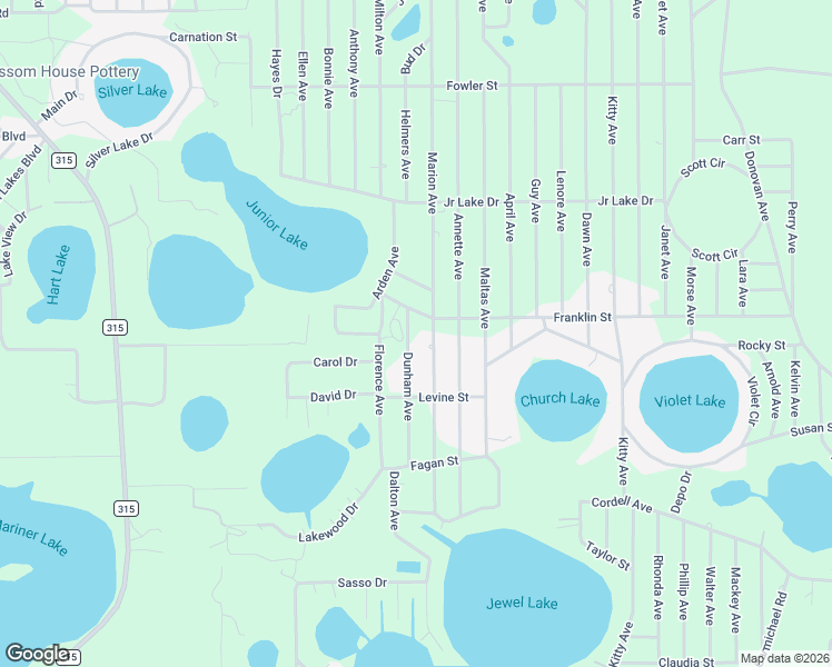 map of restaurants, bars, coffee shops, grocery stores, and more near 218 Dunham Avenue in Interlachen