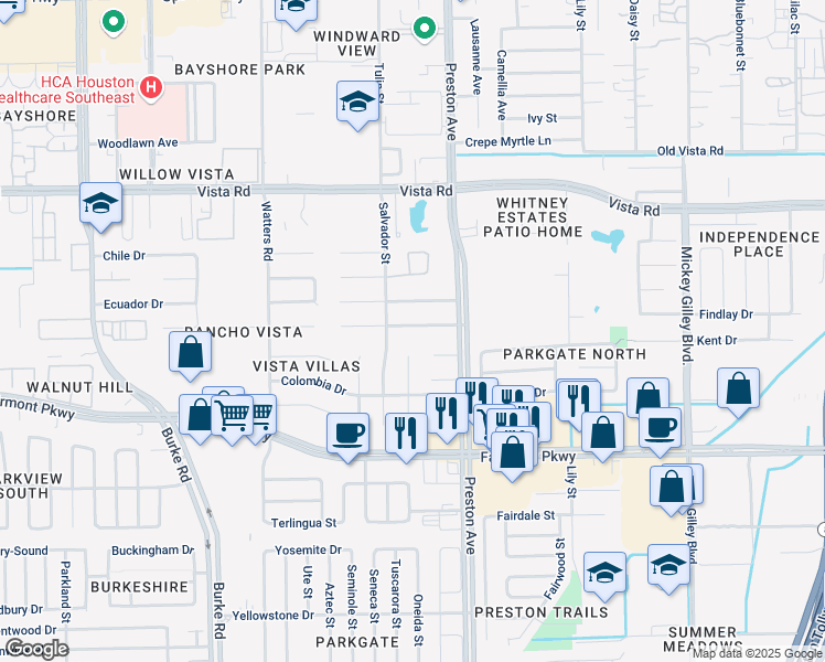 map of restaurants, bars, coffee shops, grocery stores, and more near 4514 Shaun Drive in Pasadena
