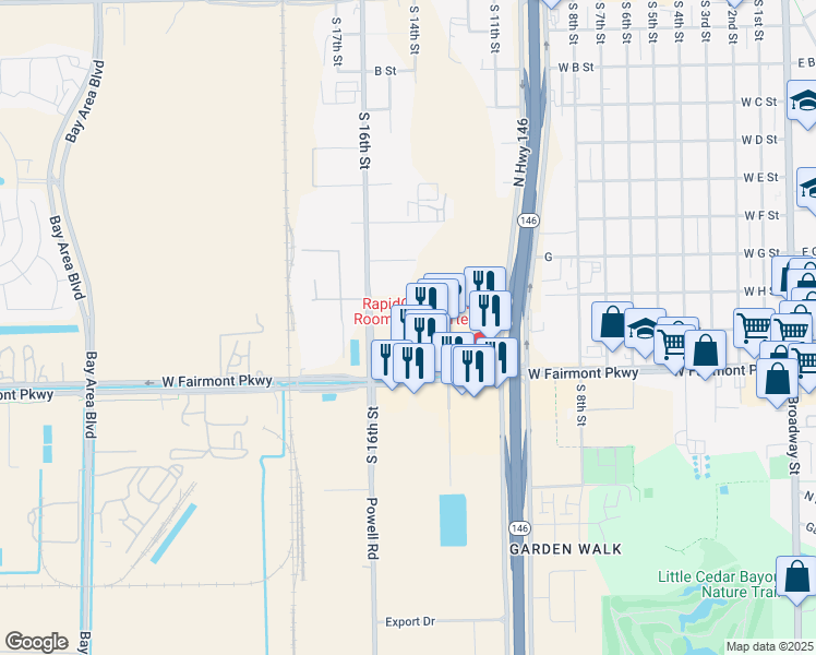 map of restaurants, bars, coffee shops, grocery stores, and more near 950 South 14th Street in La Porte