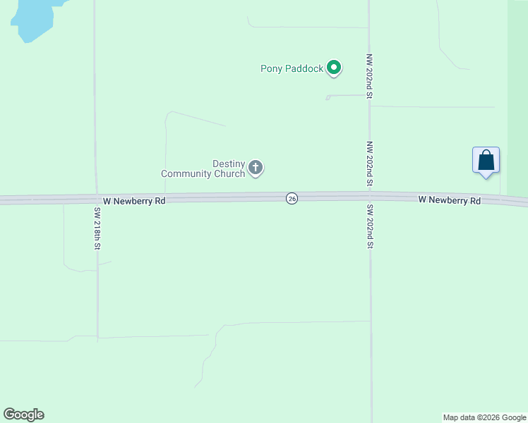 map of restaurants, bars, coffee shops, grocery stores, and more near 20785 West Newberry Road in Newberry