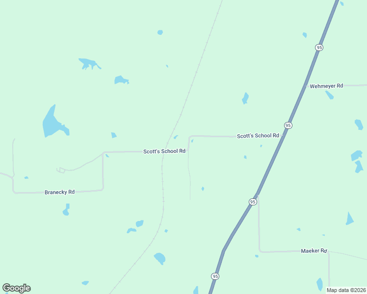 map of restaurants, bars, coffee shops, grocery stores, and more near 549 Scott's School Road in Flatonia