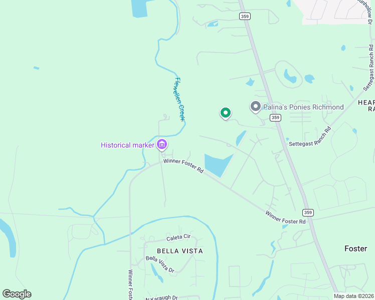 map of restaurants, bars, coffee shops, grocery stores, and more near 1038 Winner Foster Road in Richmond