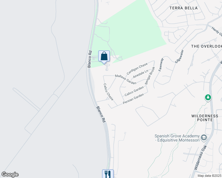 map of restaurants, bars, coffee shops, grocery stores, and more near 1052 Maltese Lane in San Antonio
