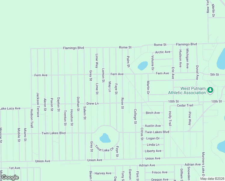 map of restaurants, bars, coffee shops, grocery stores, and more near 336 Lemon Street in Interlachen