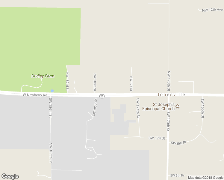 map of restaurants, bars, coffee shops, grocery stores, and more near 17722 West Newberry Road in Newberry