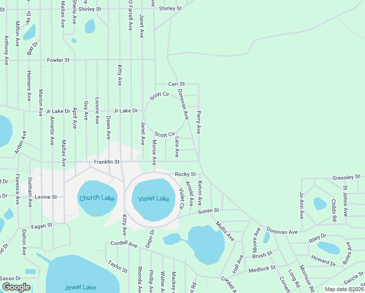 map of restaurants, bars, coffee shops, grocery stores, and more near 102 B Street in Interlachen