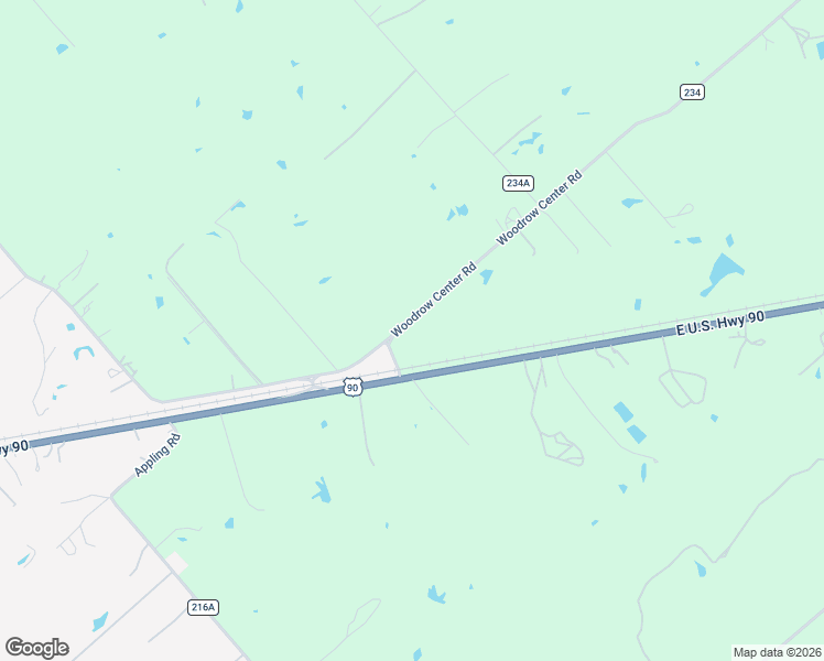 map of restaurants, bars, coffee shops, grocery stores, and more near 2901 Woodrow Center Road in Kingsbury