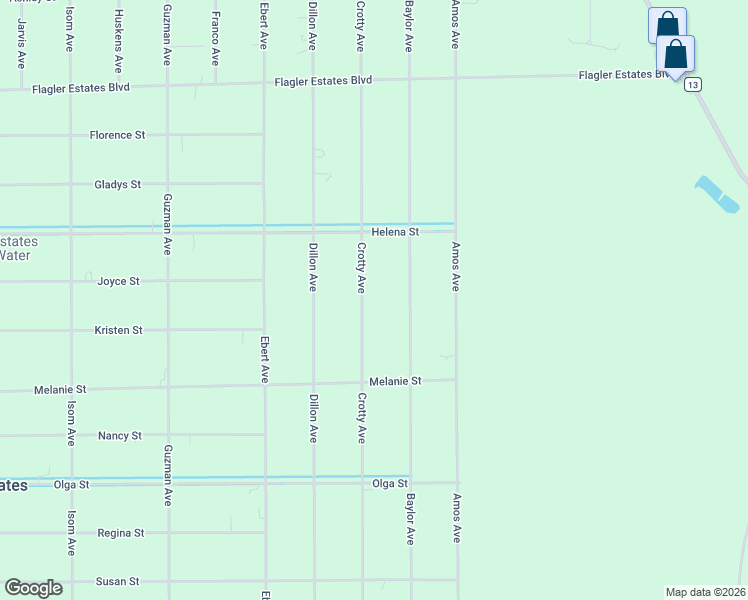 map of restaurants, bars, coffee shops, grocery stores, and more near 9900 Crotty Avenue in Hastings