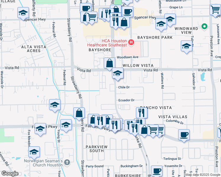 map of restaurants, bars, coffee shops, grocery stores, and more near 3537 Topango Drive in Pasadena
